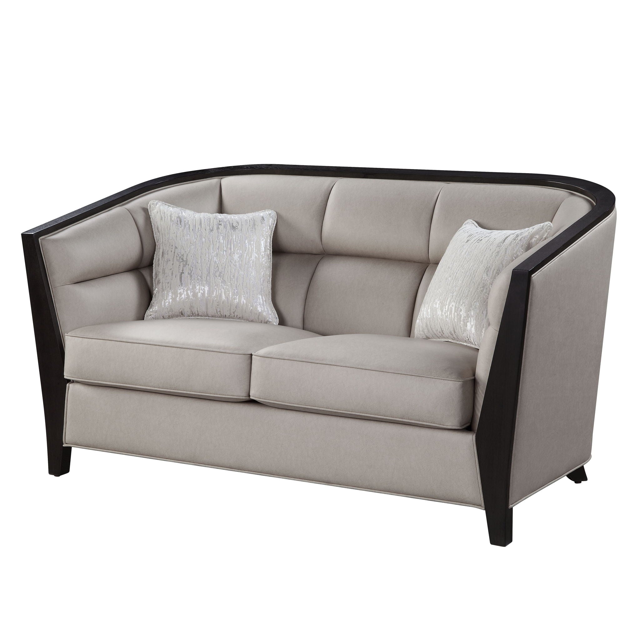 Zemocryss - Loveseat With 2 Pillows - Beige Fabric - Urban Living Furniture (Los Angeles, CA)