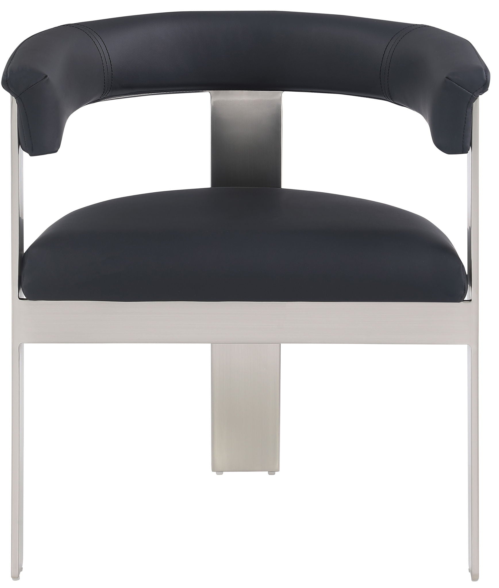 Romeo - Faux Leather Dining Chair With Silver Base (Set of 2) - Urban Living Furniture (Los Angeles, CA)