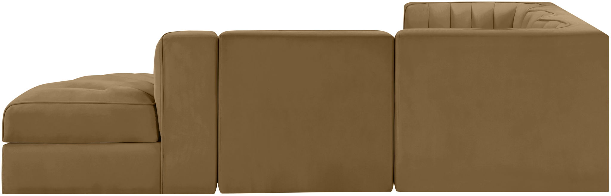 Rummi - Velvet Performance Fabric Upholstered 5 Piece Modular Sectional - Urban Living Furniture (Los Angeles, CA)