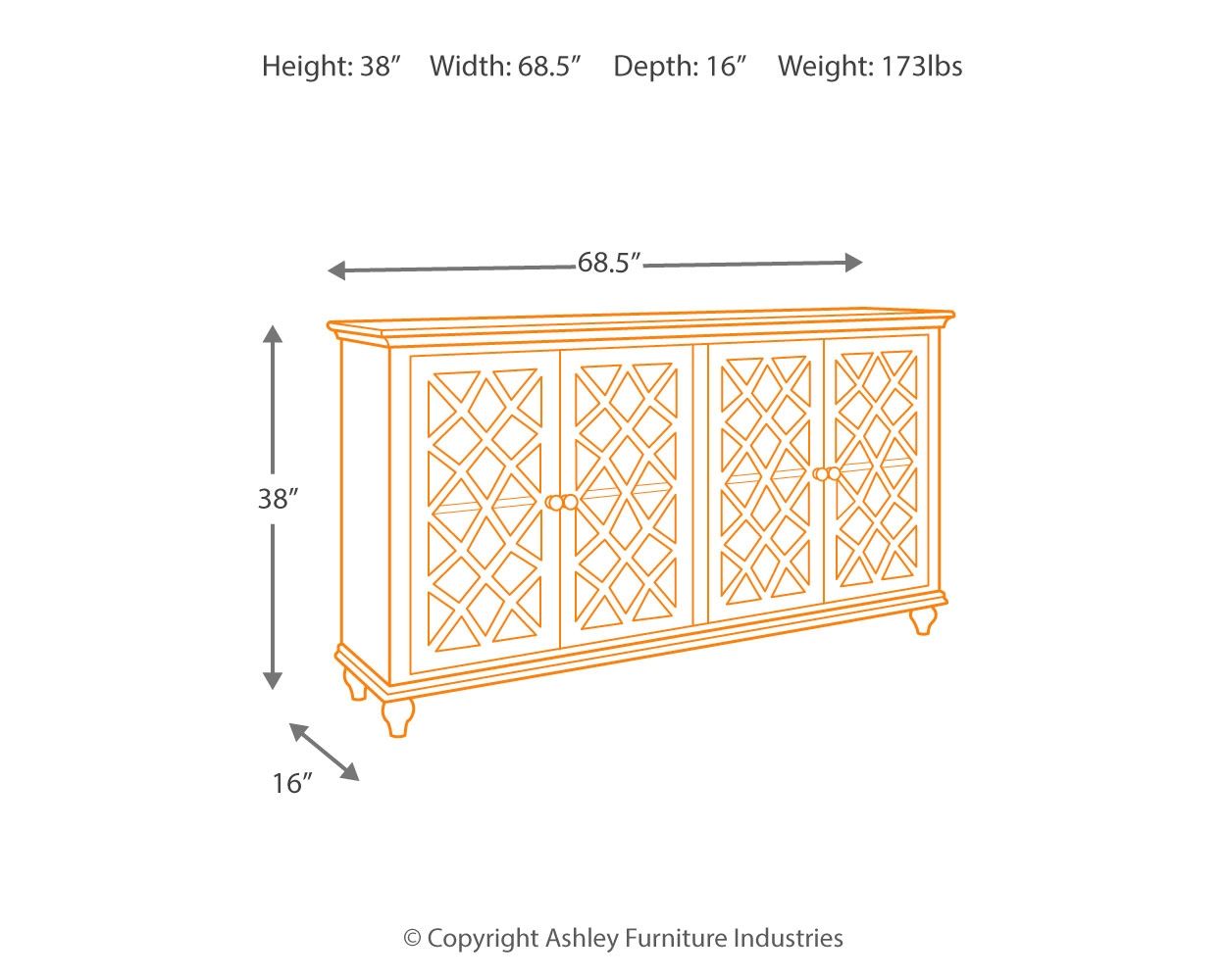 Mirimyn - Antique Teal - Accent Cabinet - Vintage Finish - Urban Living Furniture (Los Angeles, CA)