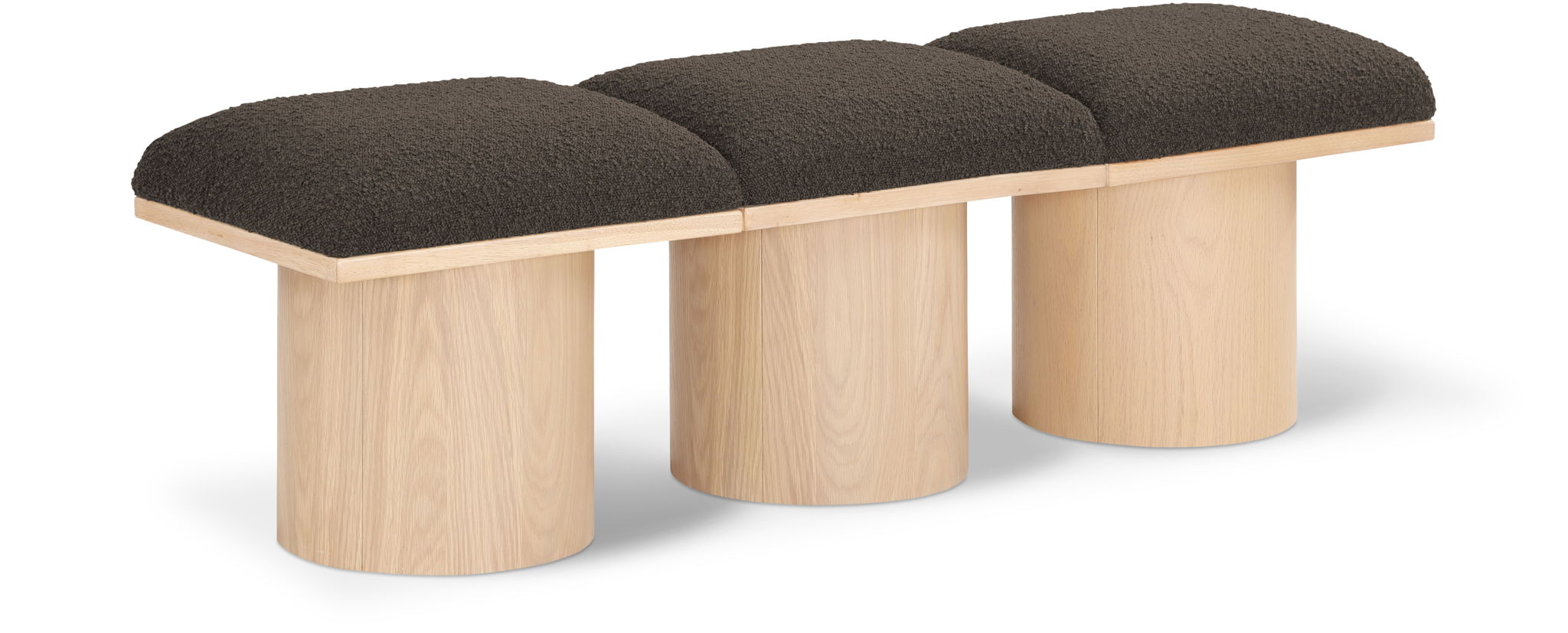 Pavilion - 3 Piece Modular Bench With Natural Base - Urban Living Furniture (Los Angeles, CA)
