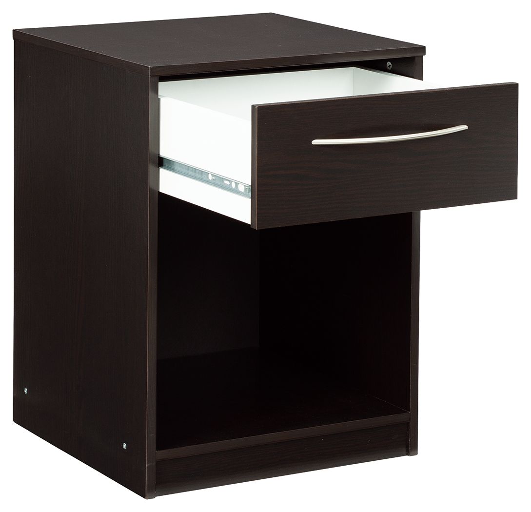Finch - Black - One Drawer Night Stand - Urban Living Furniture (Los Angeles, CA)