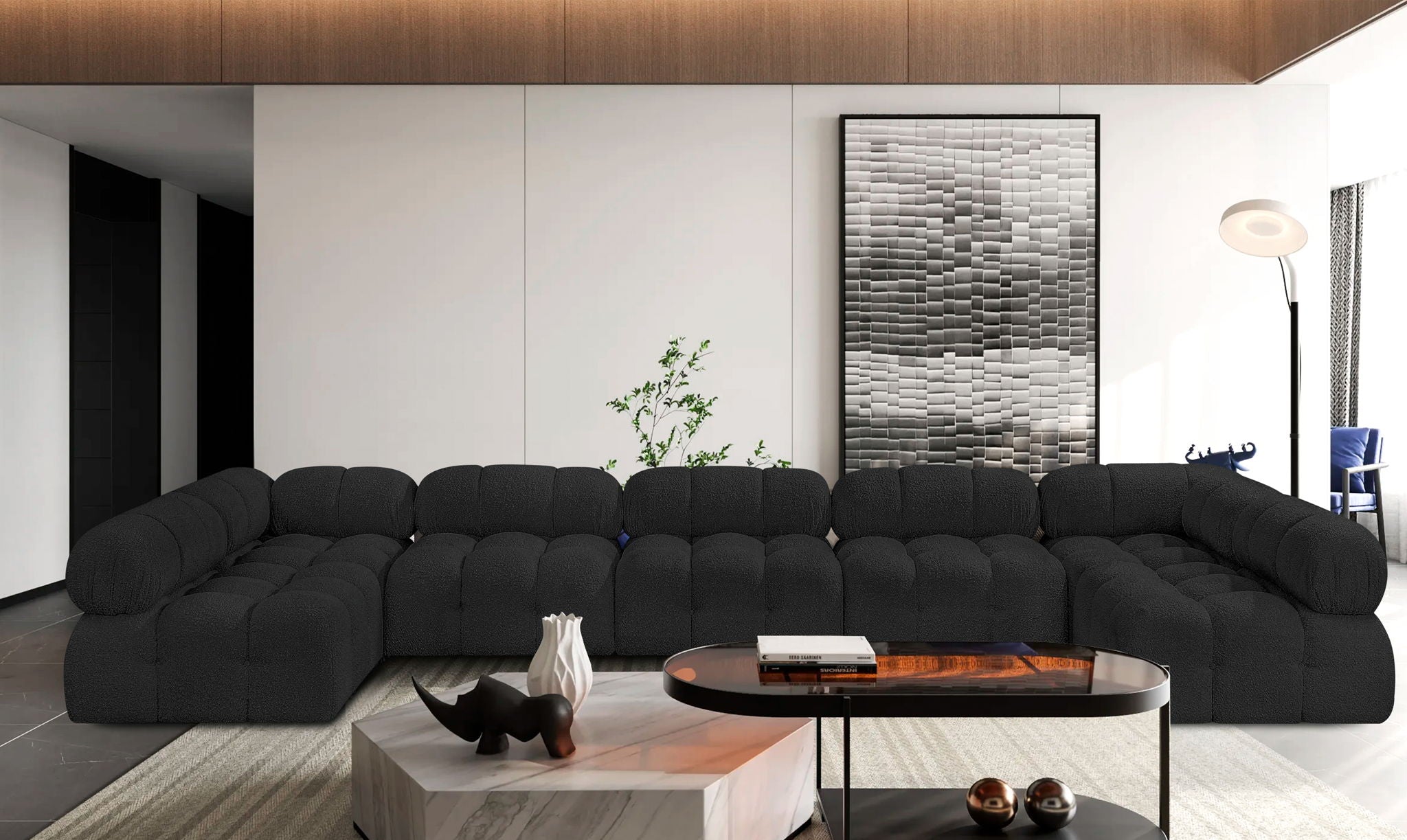 Ames - 7 Piece Boucle Fabric Modular Sectional - Urban Living Furniture (Los Angeles, CA)