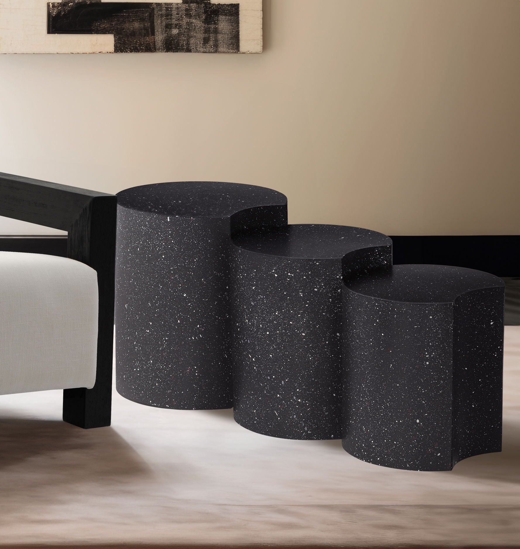 Dimple - 3 Piece Modular End Table - Terazzo Finish - Urban Living Furniture (Los Angeles, CA)