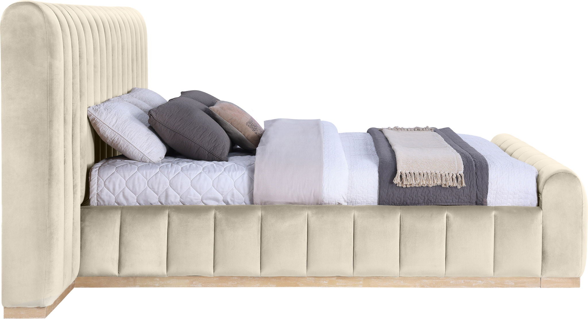 Amara - Velvet Upholstered Bed - Urban Living Furniture (Los Angeles, CA)