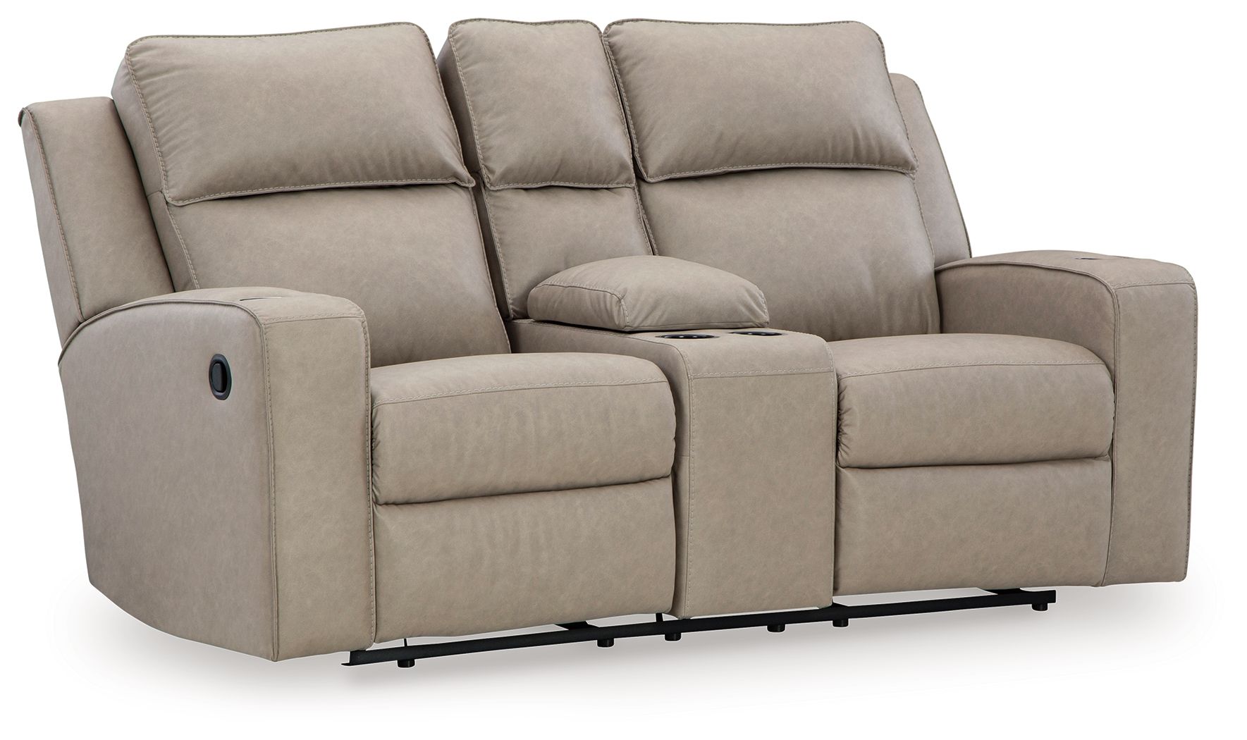 Lavenhorne - Pebble - Dbl Rec Loveseat W/Console - Urban Living Furniture (Los Angeles, CA)