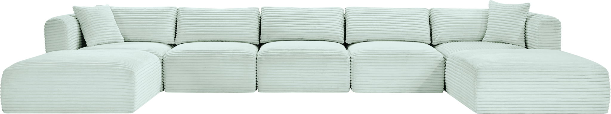 Shaggy - 7 Piece Modular Sectional With 2 Ottomans - Urban Living Furniture (Los Angeles, CA)