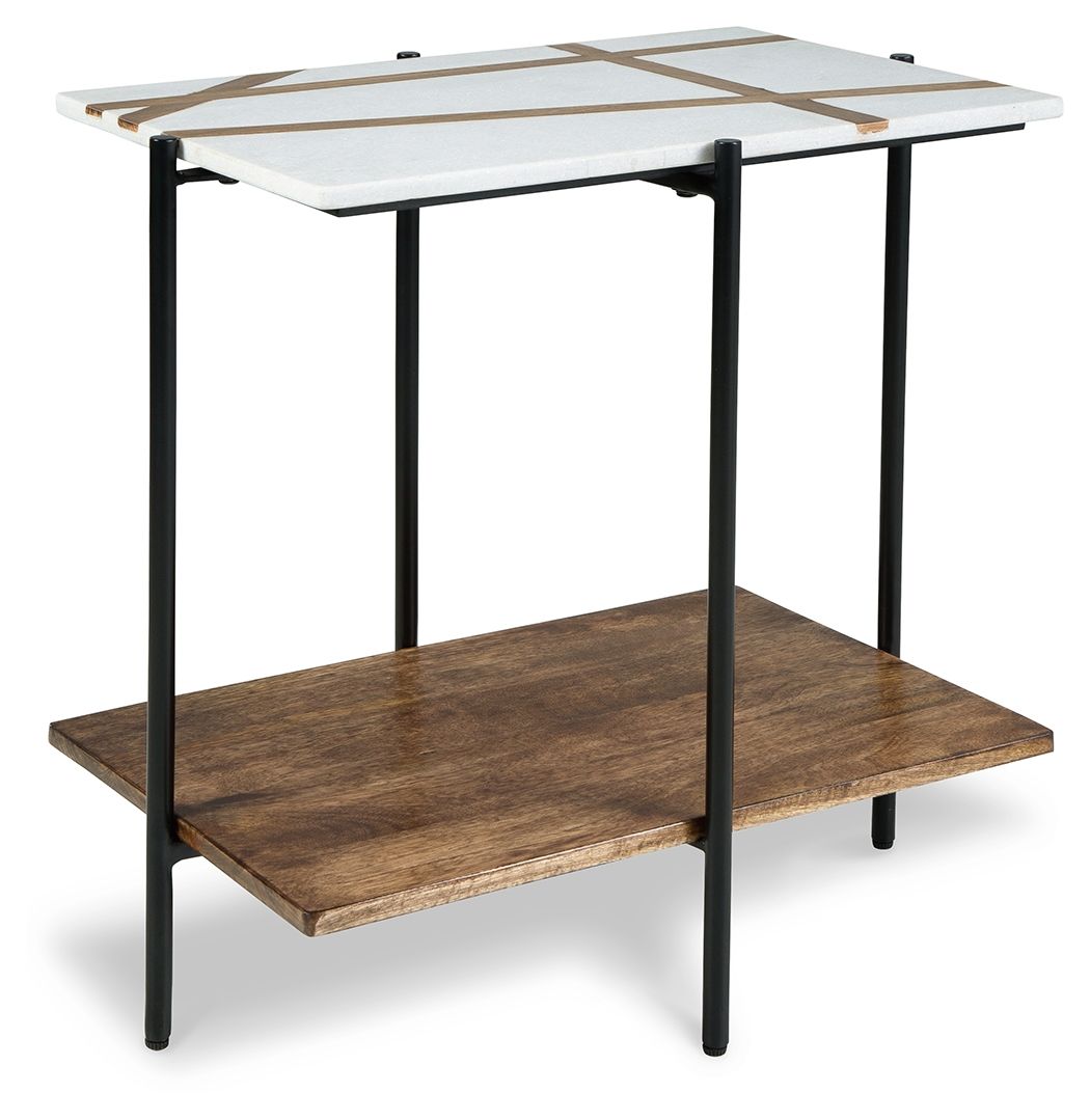 Braxmore - White / Light Brown - Accent Table - Urban Living Furniture (Los Angeles, CA)