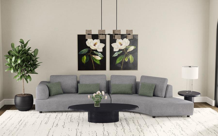 Toscano - Loveseat, Box 1 of 2 - Gray - Urban Living Furniture (Los Angeles, CA)