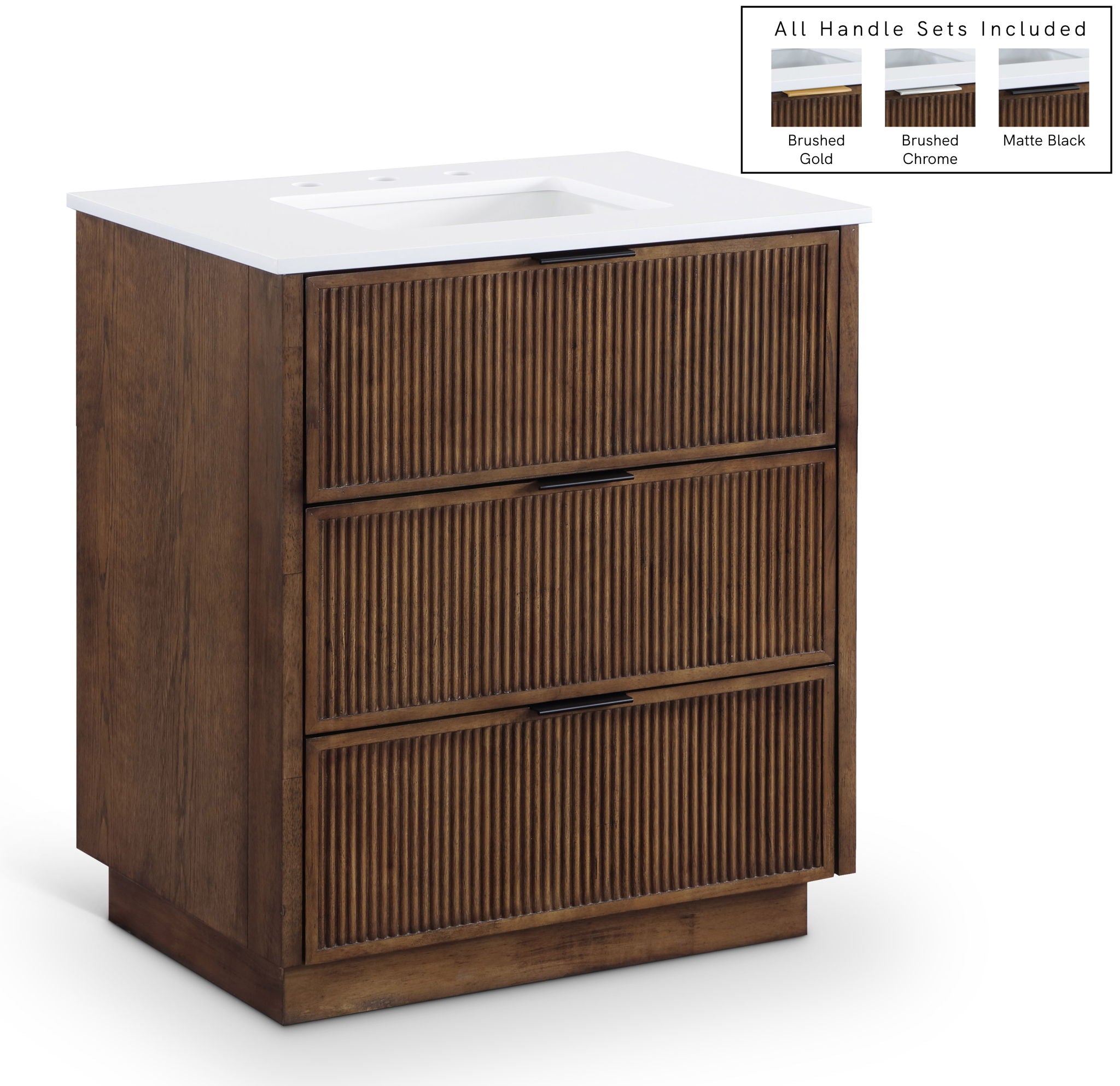 Willard - Engineered Stone And Solid Wood Bathroom Vanity - Urban Living Furniture (Los Angeles, CA)