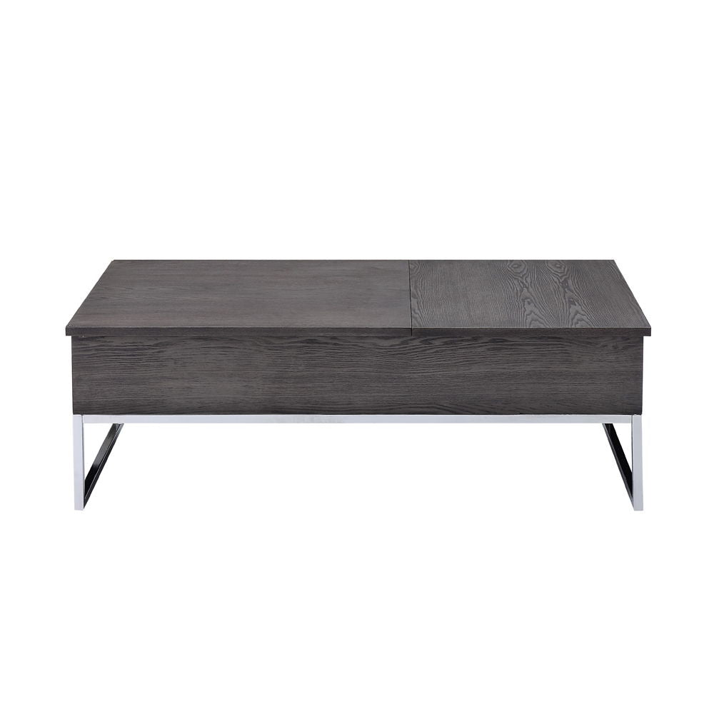 Iban - Coffee Table With Lift Top - Gray Oak & Chrome - Urban Living Furniture (Los Angeles, CA)