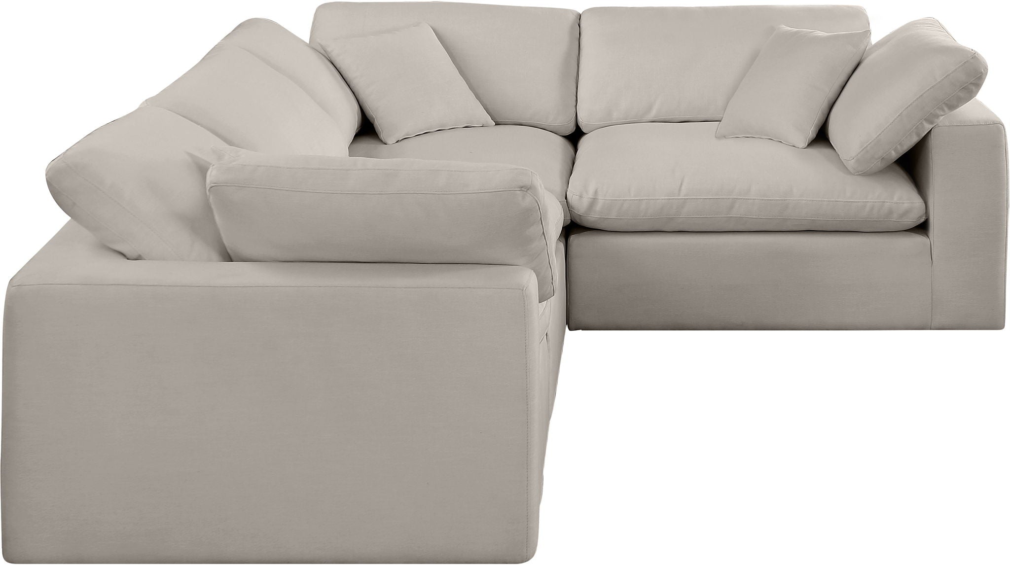 Comfy - 4 Piece Linen Fabric Modular Sectional - Urban Living Furniture (Los Angeles, CA)
