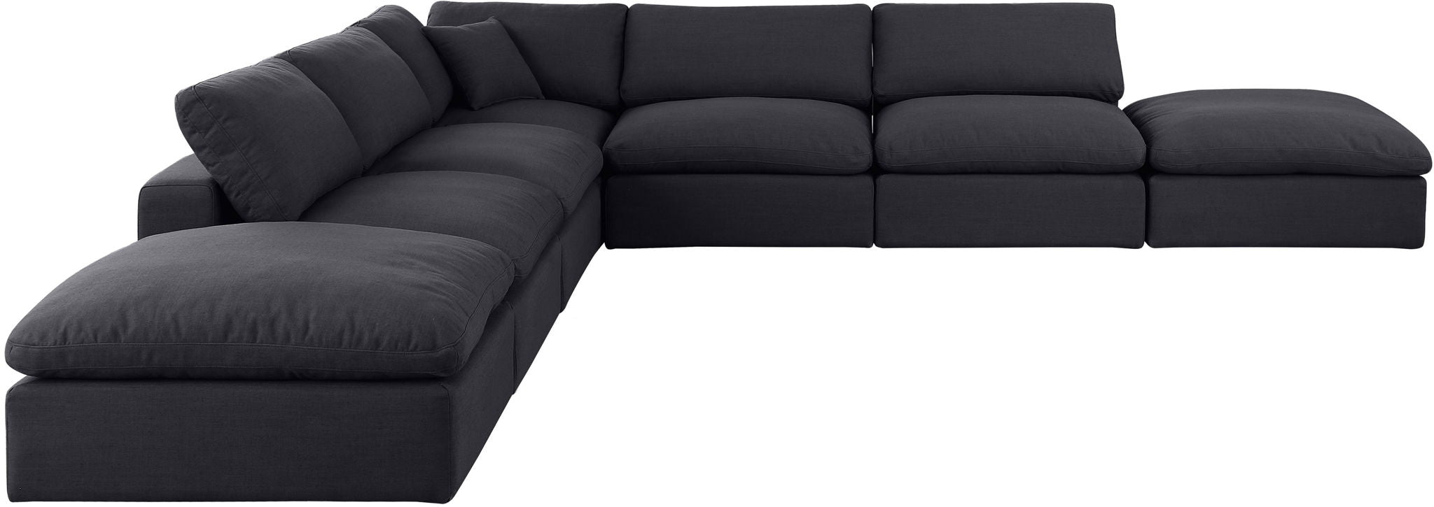 Comfy - 7 Piece Linen Modular Corner Sectional - Urban Living Furniture (Los Angeles, CA)