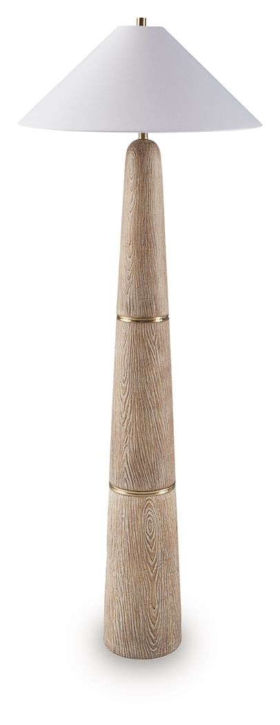 Gasparleigh - Brown / Gold Finish - Poly Floor Lamp - Urban Living Furniture (Los Angeles, CA)
