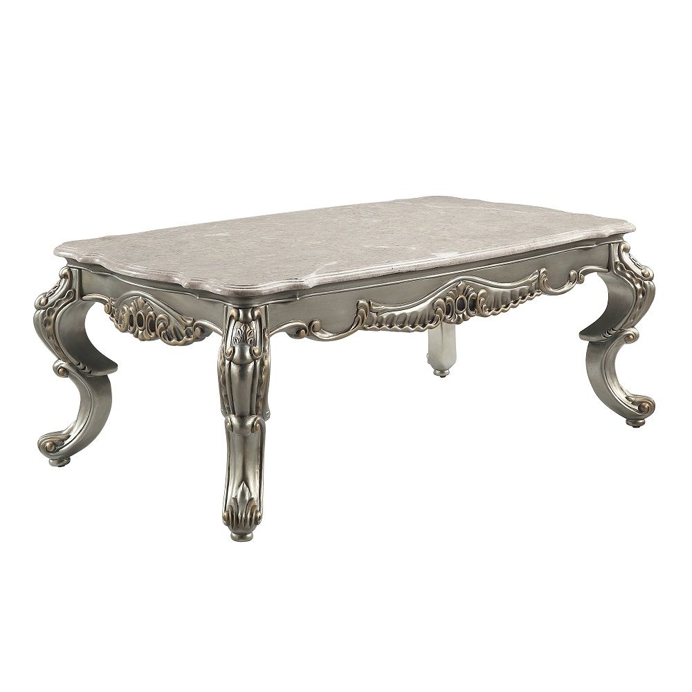 Miliani - Coffee Table With Marble Top - Natural Antique Bronze - Urban Living Furniture (Los Angeles, CA)