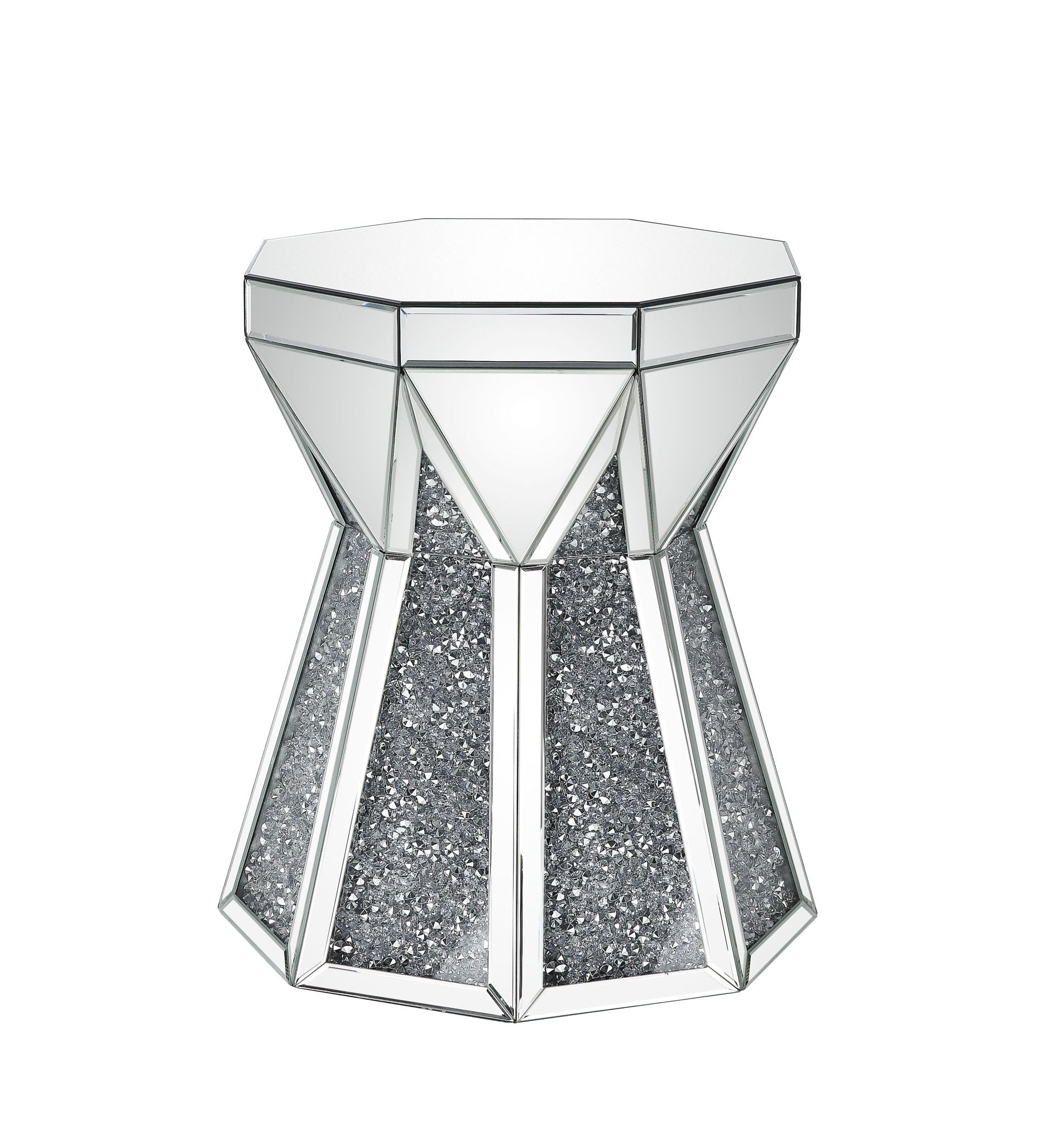 Noralie - End Table - Mirrored & Faux Diamonds - Urban Living Furniture (Los Angeles, CA)