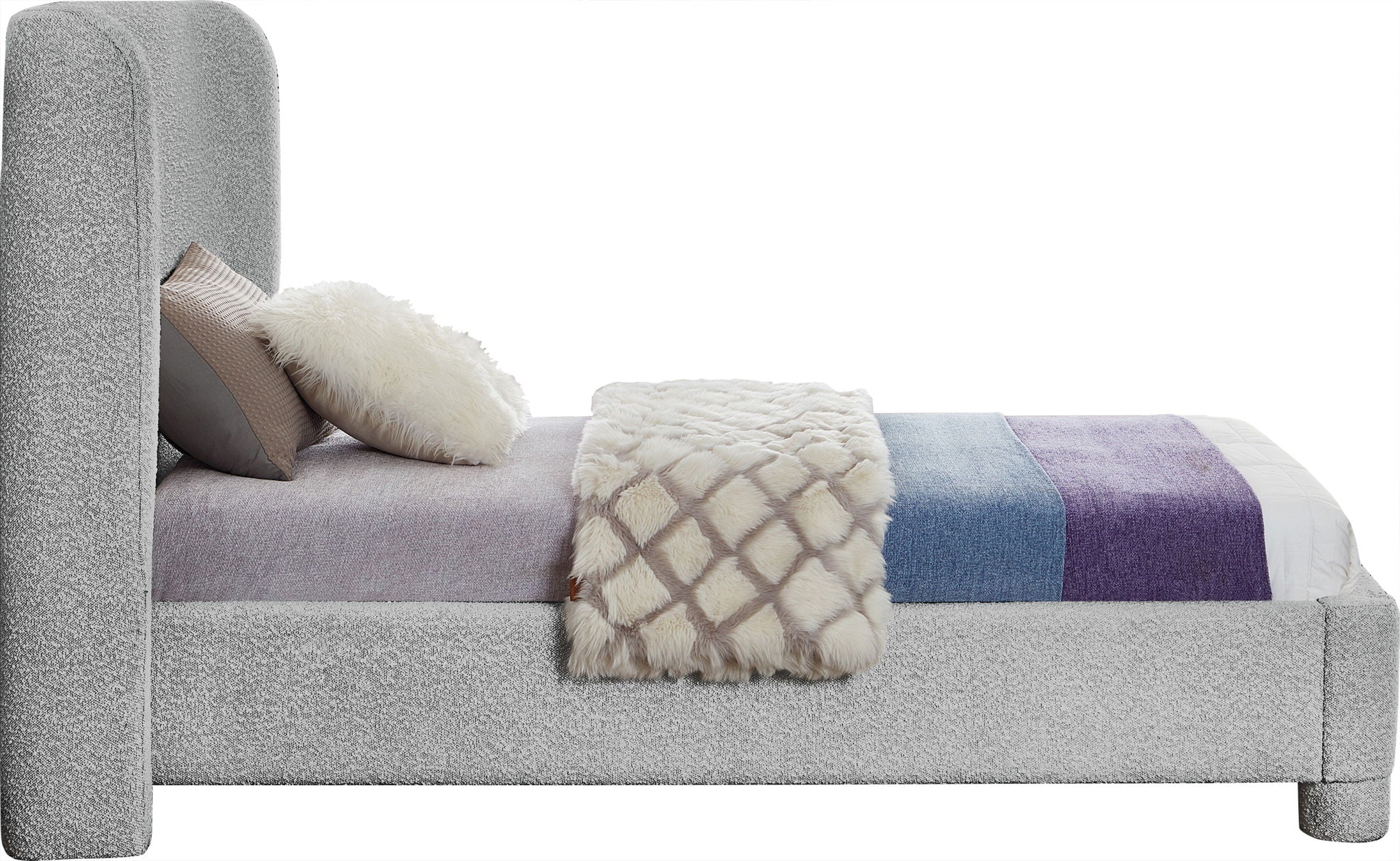 Penny - Boucle Fabric Bed - Urban Living Furniture (Los Angeles, CA)