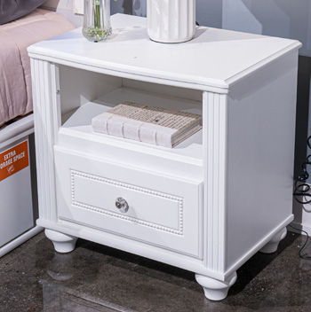 Kozlani - White - One Drawer Night Stand - Urban Living Furniture (Los Angeles, CA)