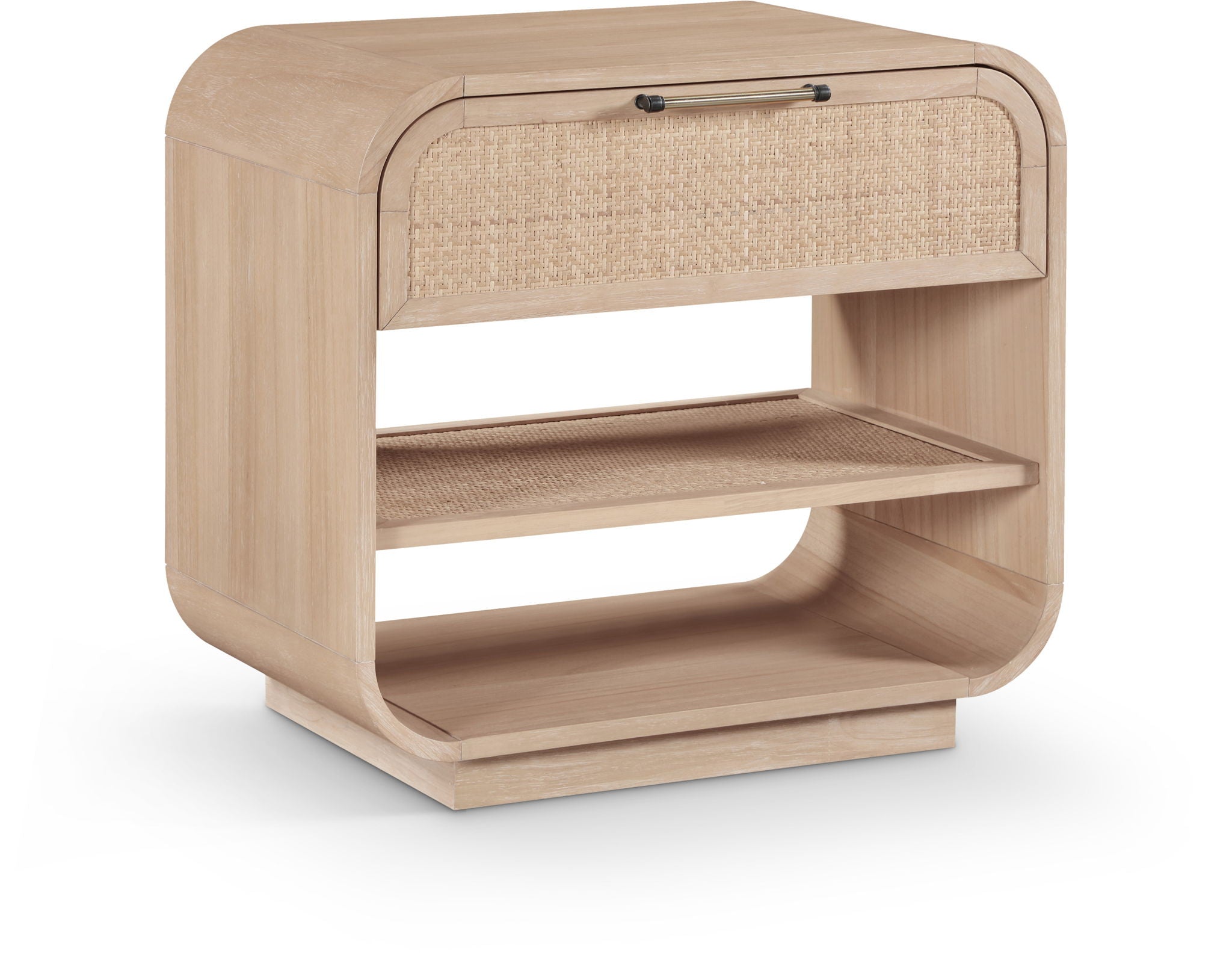 Windsor - Rubberwood Night Stand - Natural - Urban Living Furniture (Los Angeles, CA)