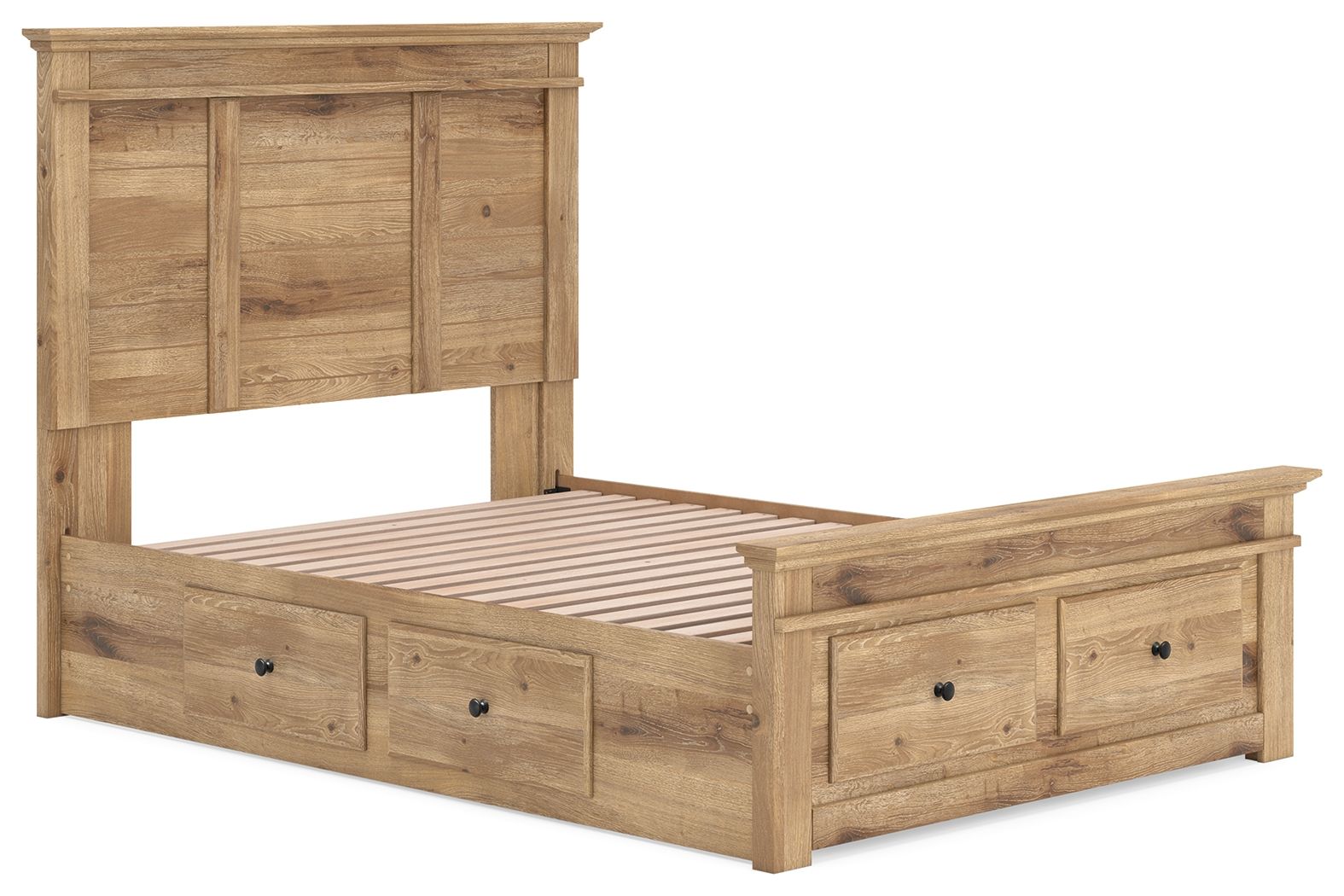 Makidern - Panel Storage Bed With 2 Under Bed Storage Units - Urban Living Furniture (Los Angeles, CA)