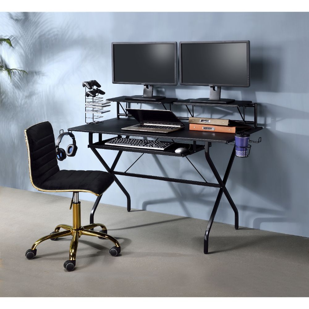 Hartman - Gaming Desk - Black - Urban Living Furniture (Los Angeles, CA)