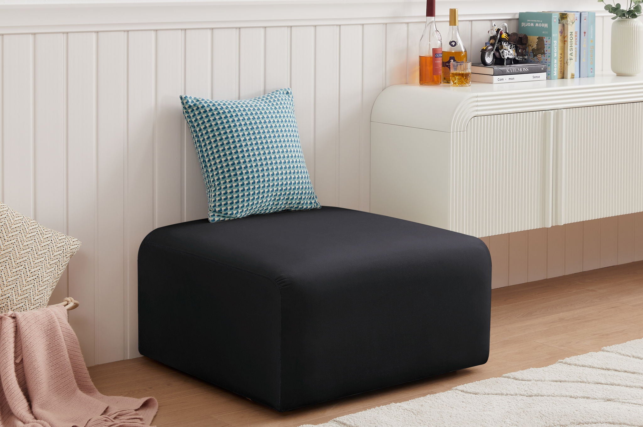 Arc - Velvet Ottoman - Urban Living Furniture (Los Angeles, CA)