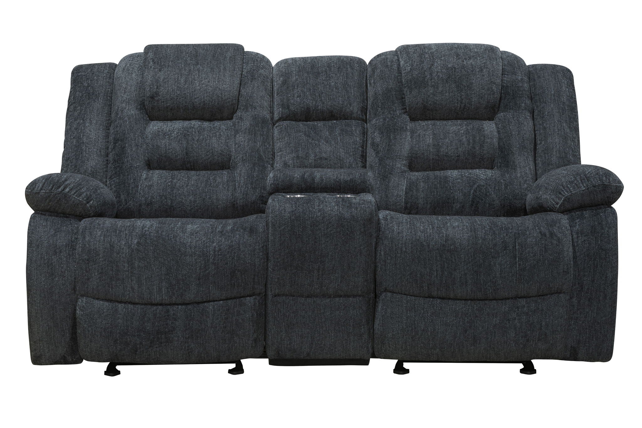 Bolton - Glider Reclining Console Loveseat - Misty Storm - Urban Living Furniture (Los Angeles, CA)