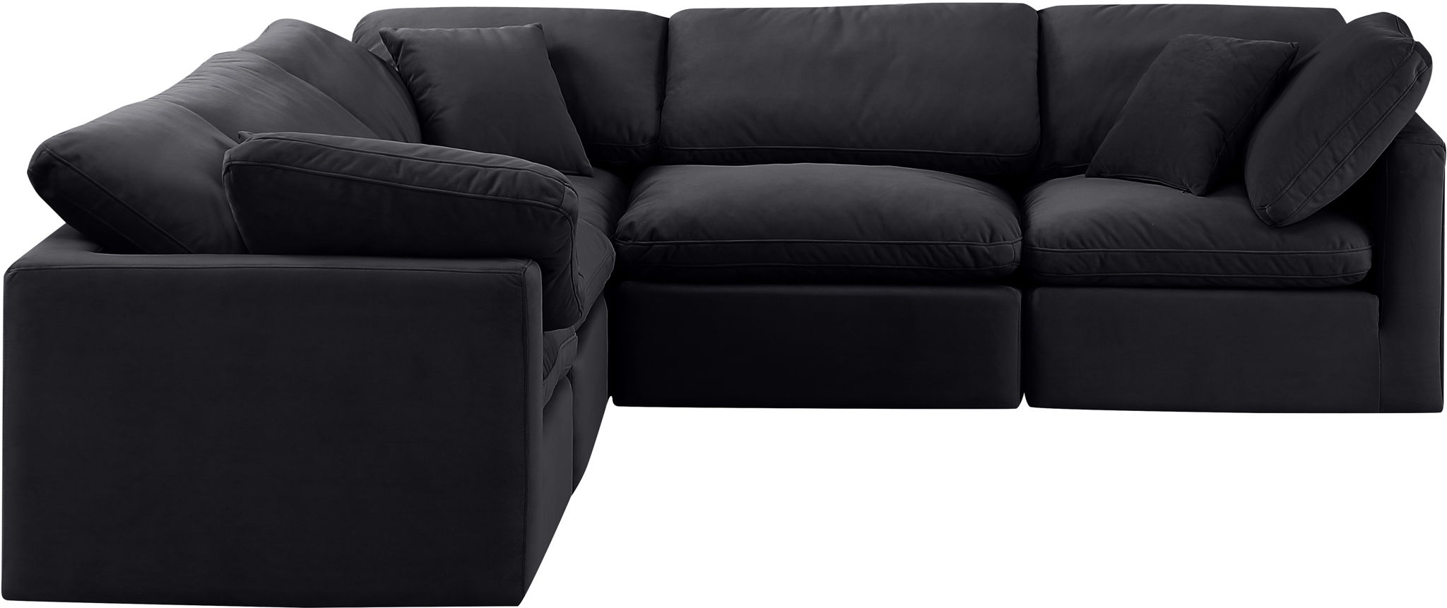 Indulge - Velvet 5 Piece Modular Corner Sectional - Urban Living Furniture (Los Angeles, CA)