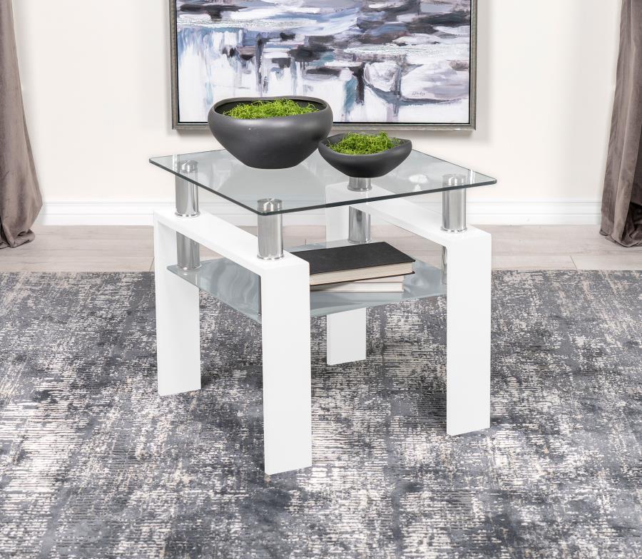 Dyer - End Table Top, Box 2 of 2 - White