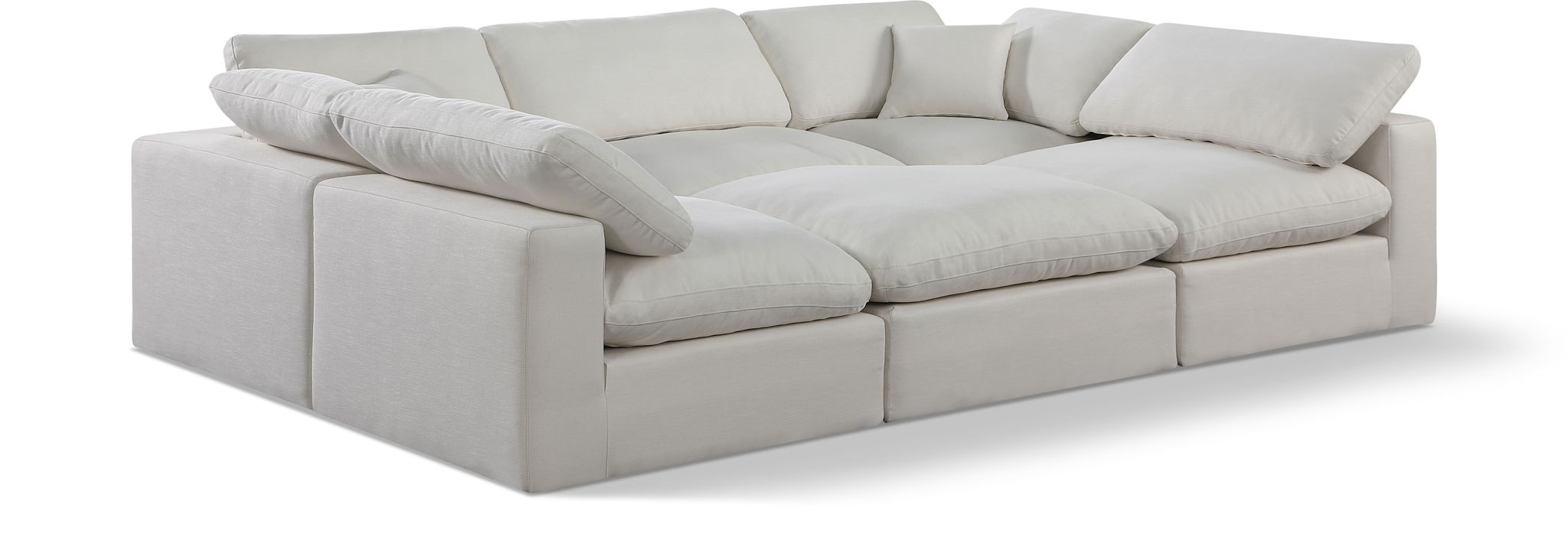Comfy - 6 Piece Linen Sectional - Urban Living Furniture (Los Angeles, CA)