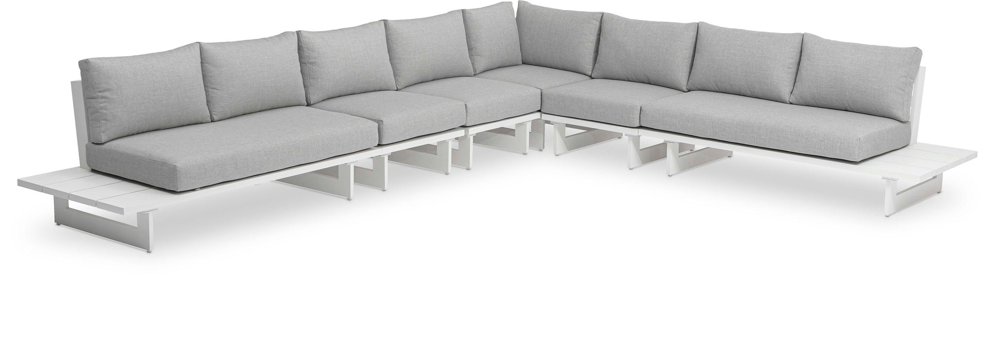 Maldives - 6 Piece Water Resistant Outdoor Patio Modular Sectional With White Base - Urban Living Furniture (Los Angeles, CA)