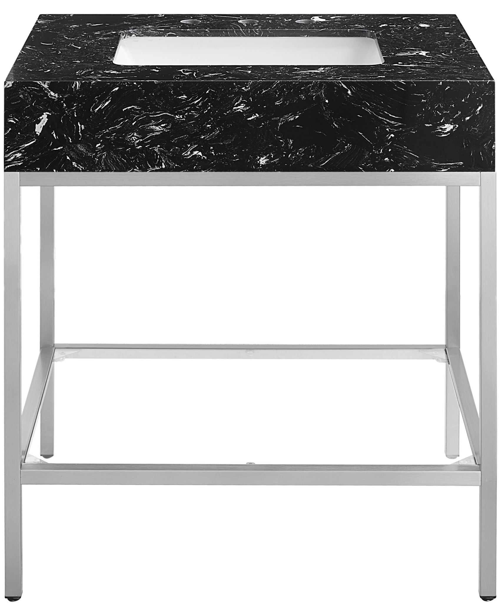 Marmo - Engineered Marble Bathroom Vanity With Chrome Base - Urban Living Furniture (Los Angeles, CA)
