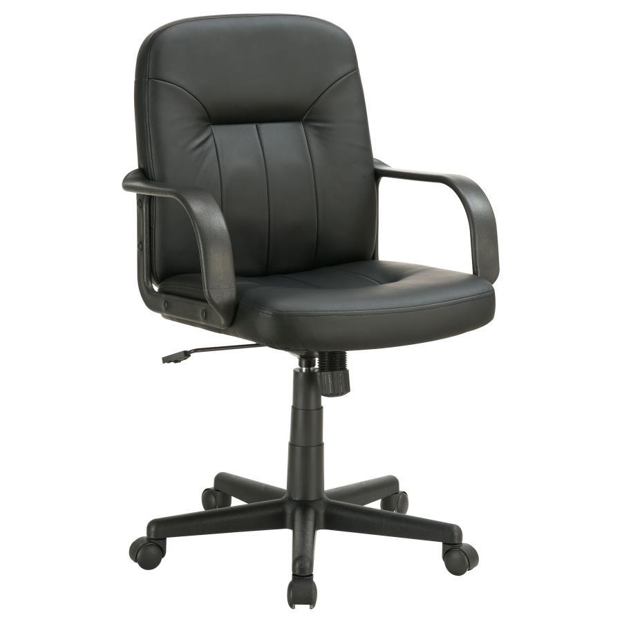 Minato - Upholstered Adjustable Home Office Desk Chair - Black - Urban Living Furniture (Los Angeles, CA)