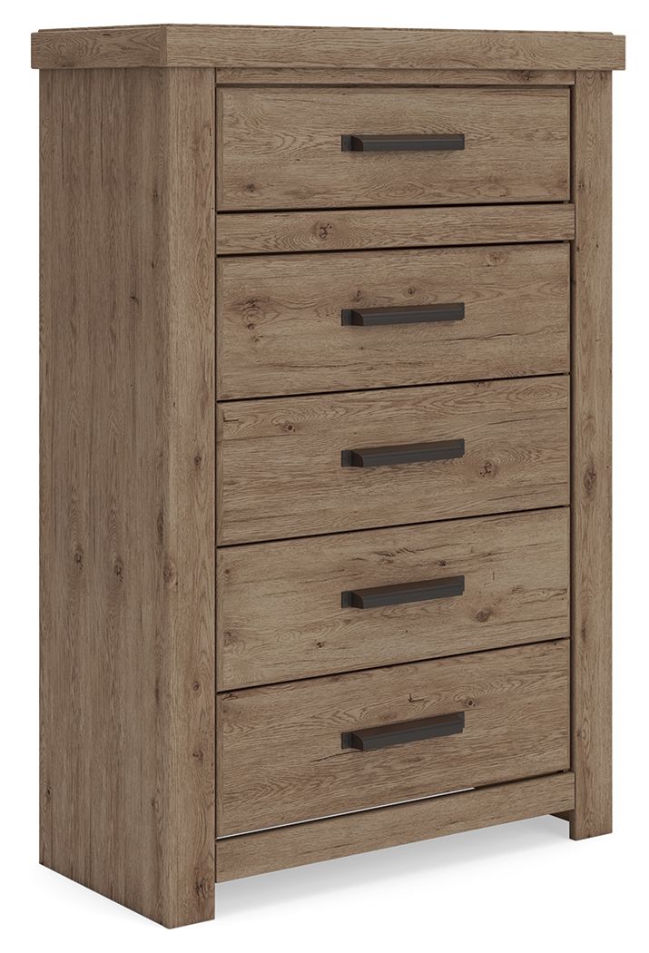 Oliandon - Five Drawer Chest - Light Brown - Urban Living Furniture (Los Angeles, CA)