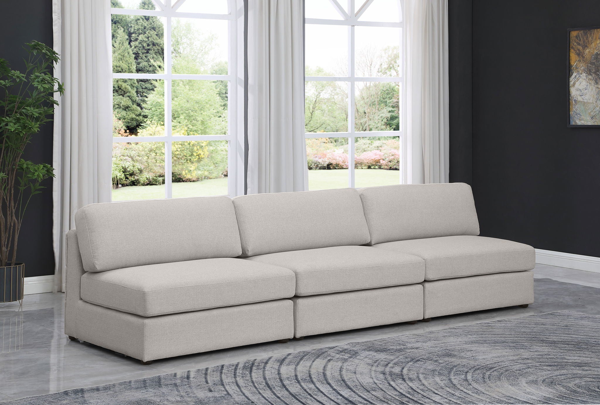 Beckham - Modular 3 Seat Armless Sofa - Urban Living Furniture (Los Angeles, CA)