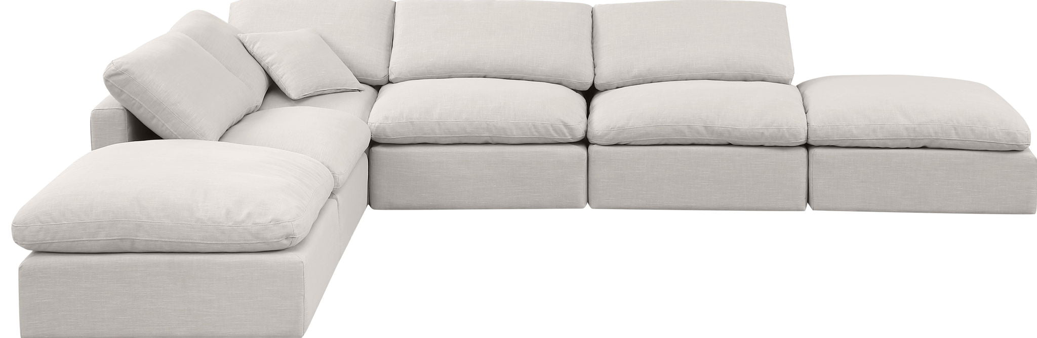 Indulge - Linen 6 Piece Modular Armless Sectional - Urban Living Furniture (Los Angeles, CA)