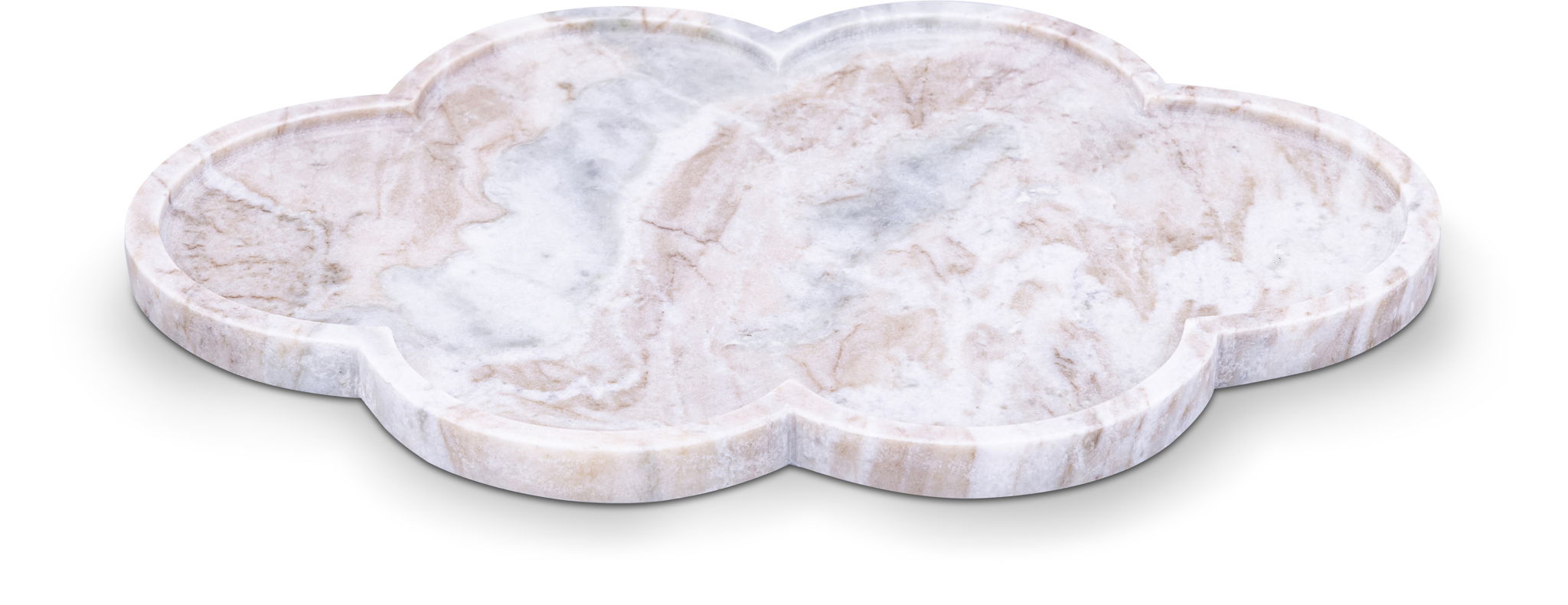 Rimini - Marble Clover Shaped Tray - Urban Living Furniture (Los Angeles, CA)
