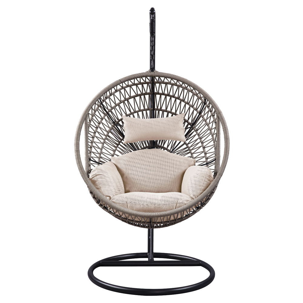 Vasant - Hanging Chair - Beige Fabric & Rope - Urban Living Furniture (Los Angeles, CA)