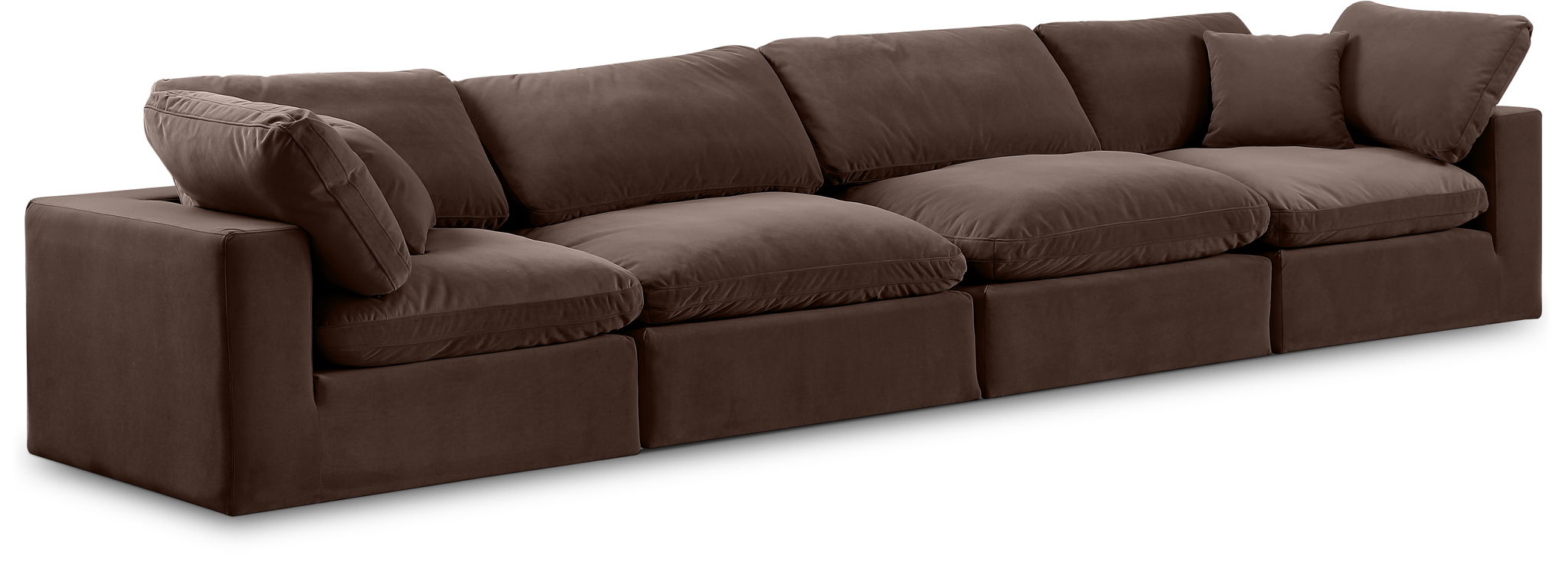 Comfy - Velvet Modular Sofa 4 Seats - Urban Living Furniture (Los Angeles, CA)
