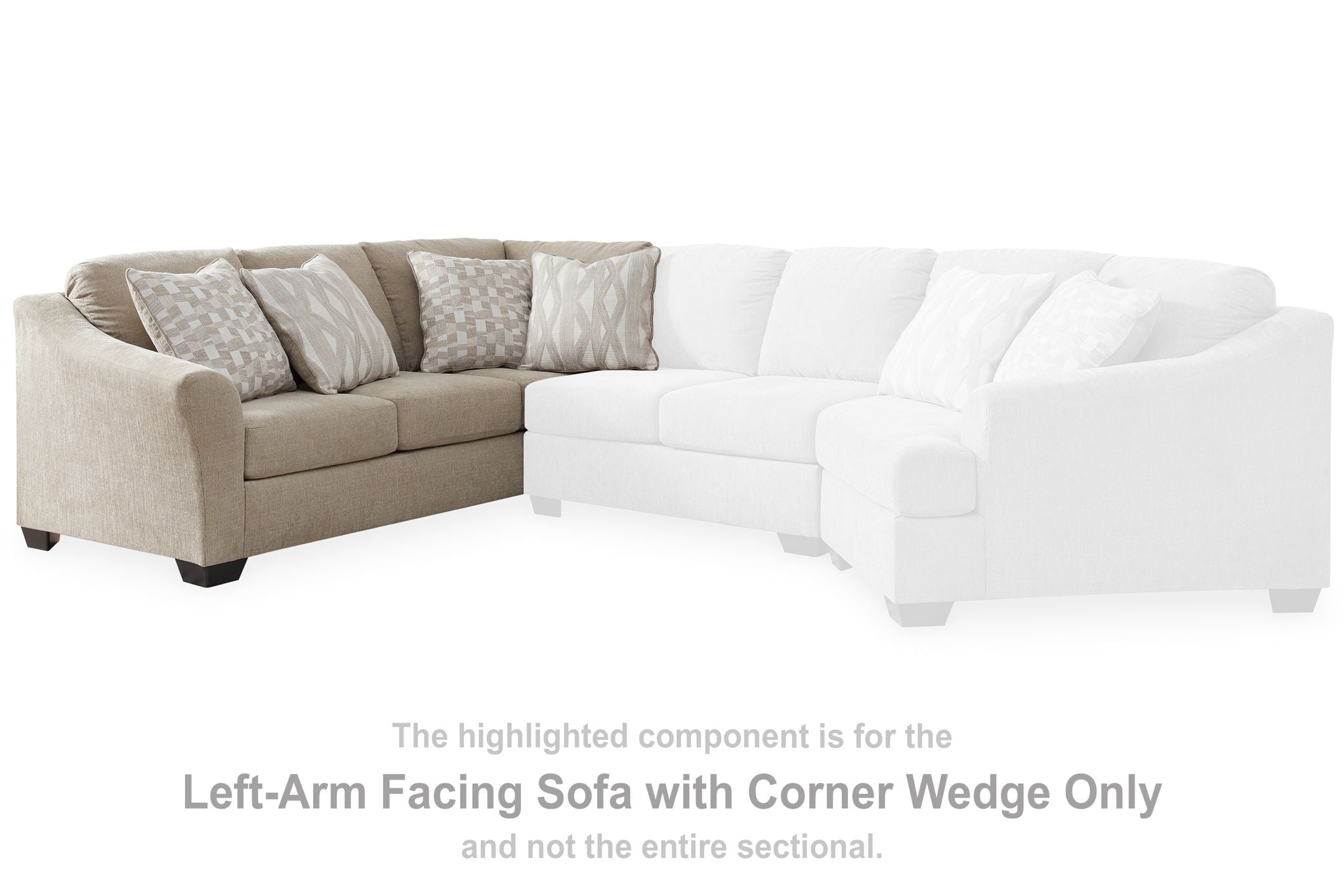 Brogan Bay - Cork - Laf Sofa With Corner Wedge - Urban Living Furniture (Los Angeles, CA)