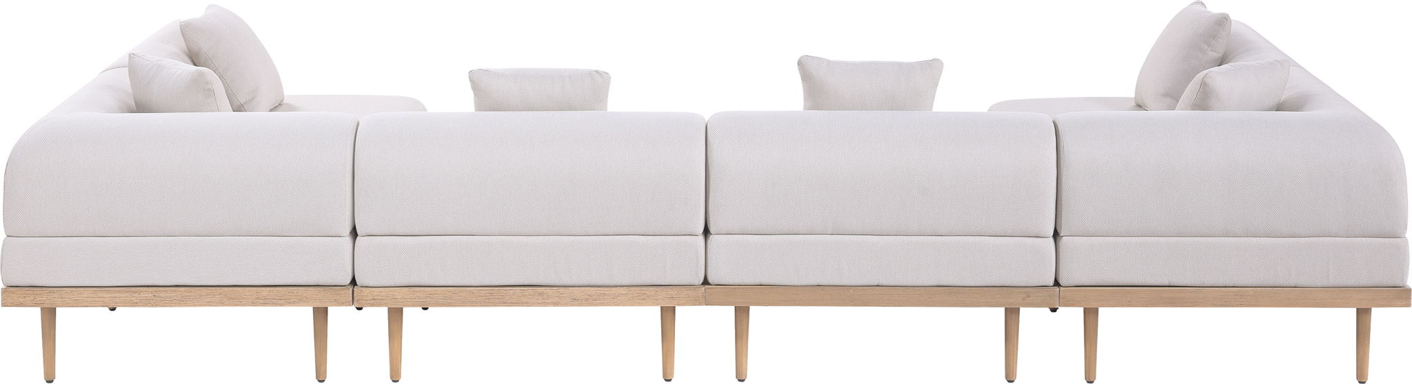Laguna - 6 Piece 142" Outdoor Patio Modular Sectional - Urban Living Furniture (Los Angeles, CA)