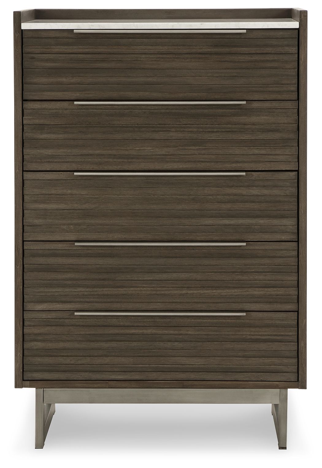 Arkenton - Grayish Brown / White - Five Drawer Chest - Urban Living Furniture (Los Angeles, CA)