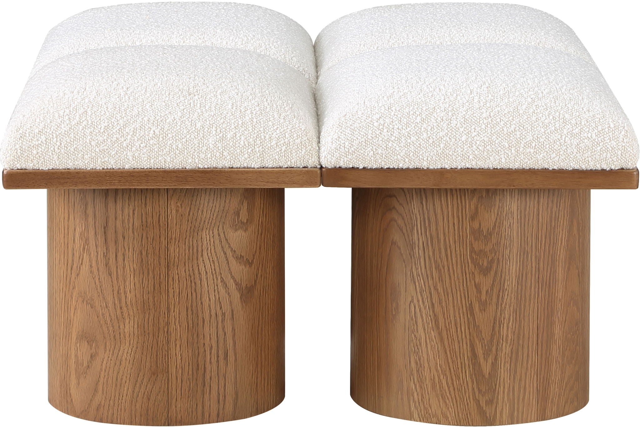 Pavilion - 4 Piece Modular Bench With Brown Base