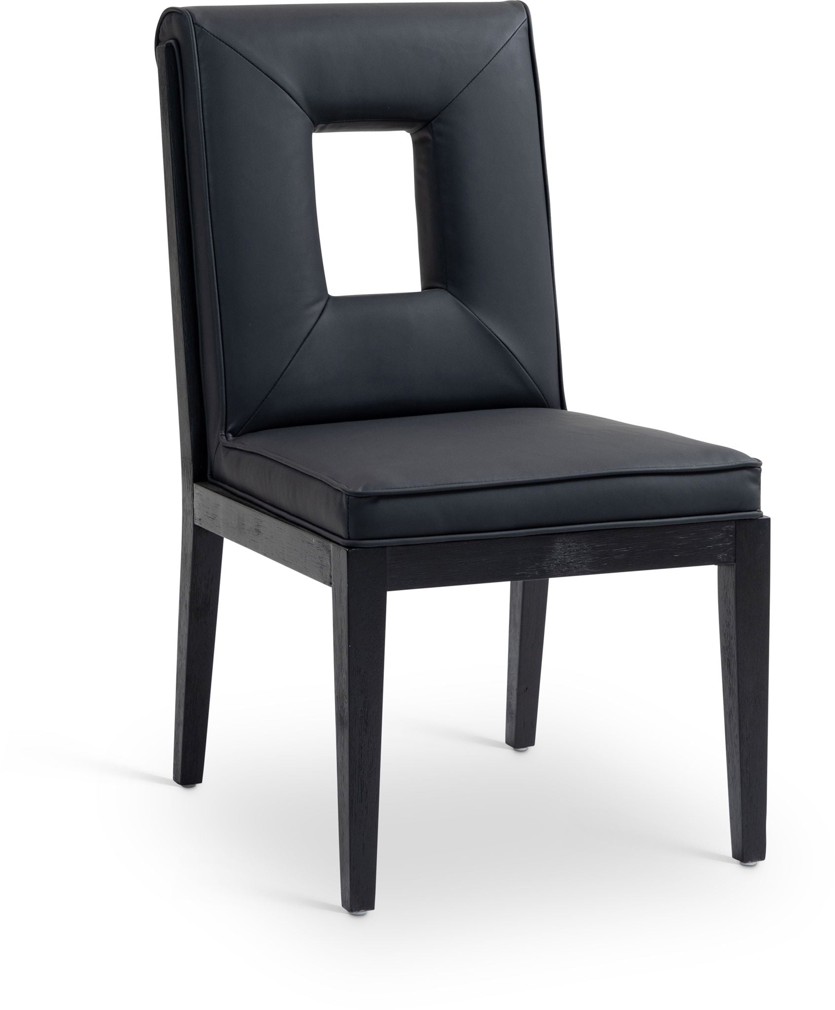Gwendolyn - Faux Leather Dining Side Chair With Black Frame (Set of 2) - Urban Living Furniture (Los Angeles, CA)
