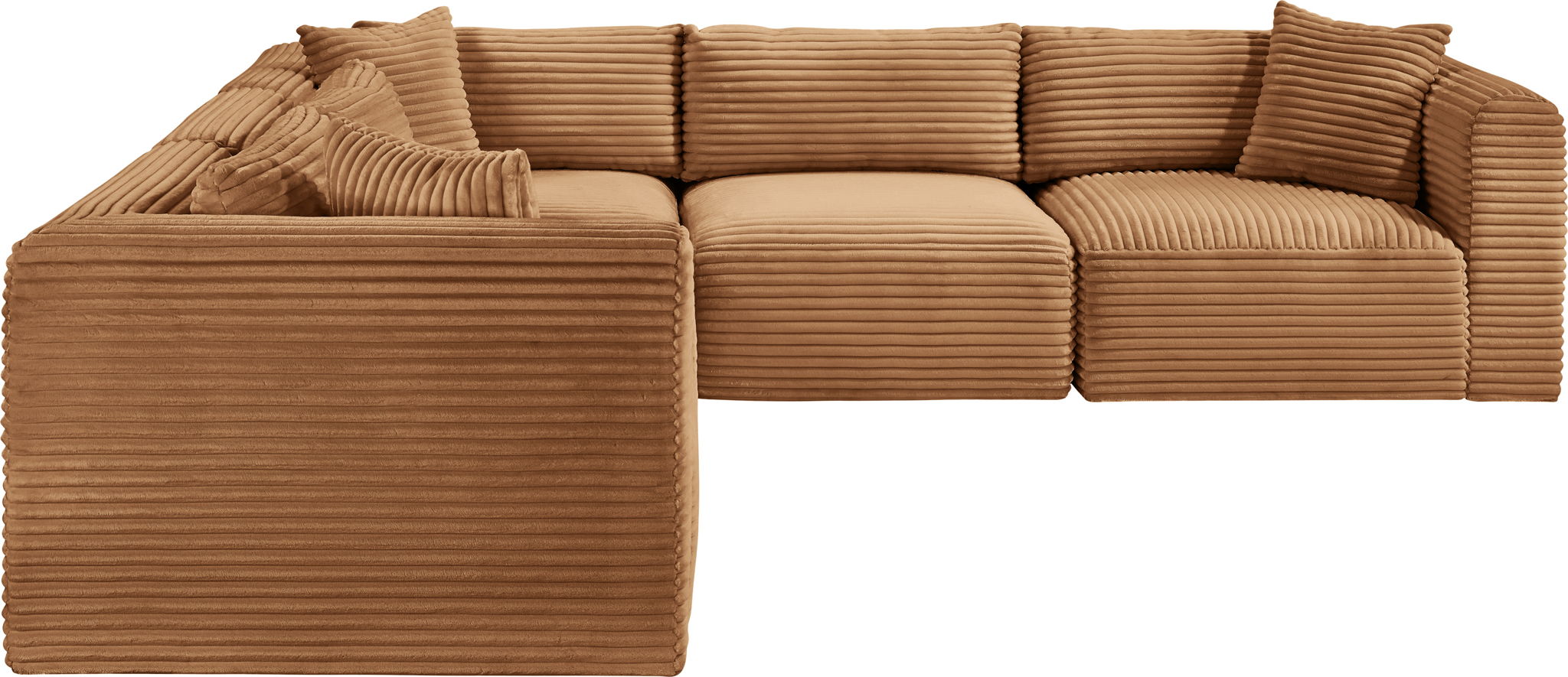 Shaggy - Fabric 5 Piece Modular Corner Sectional - Urban Living Furniture (Los Angeles, CA)