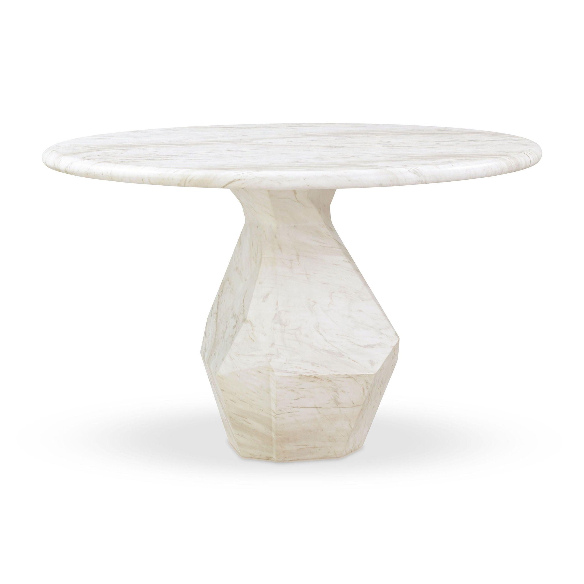 Esme - 48" Indoor / Outdoor Round Dining Table - White - Urban Living Furniture (Los Angeles, CA)