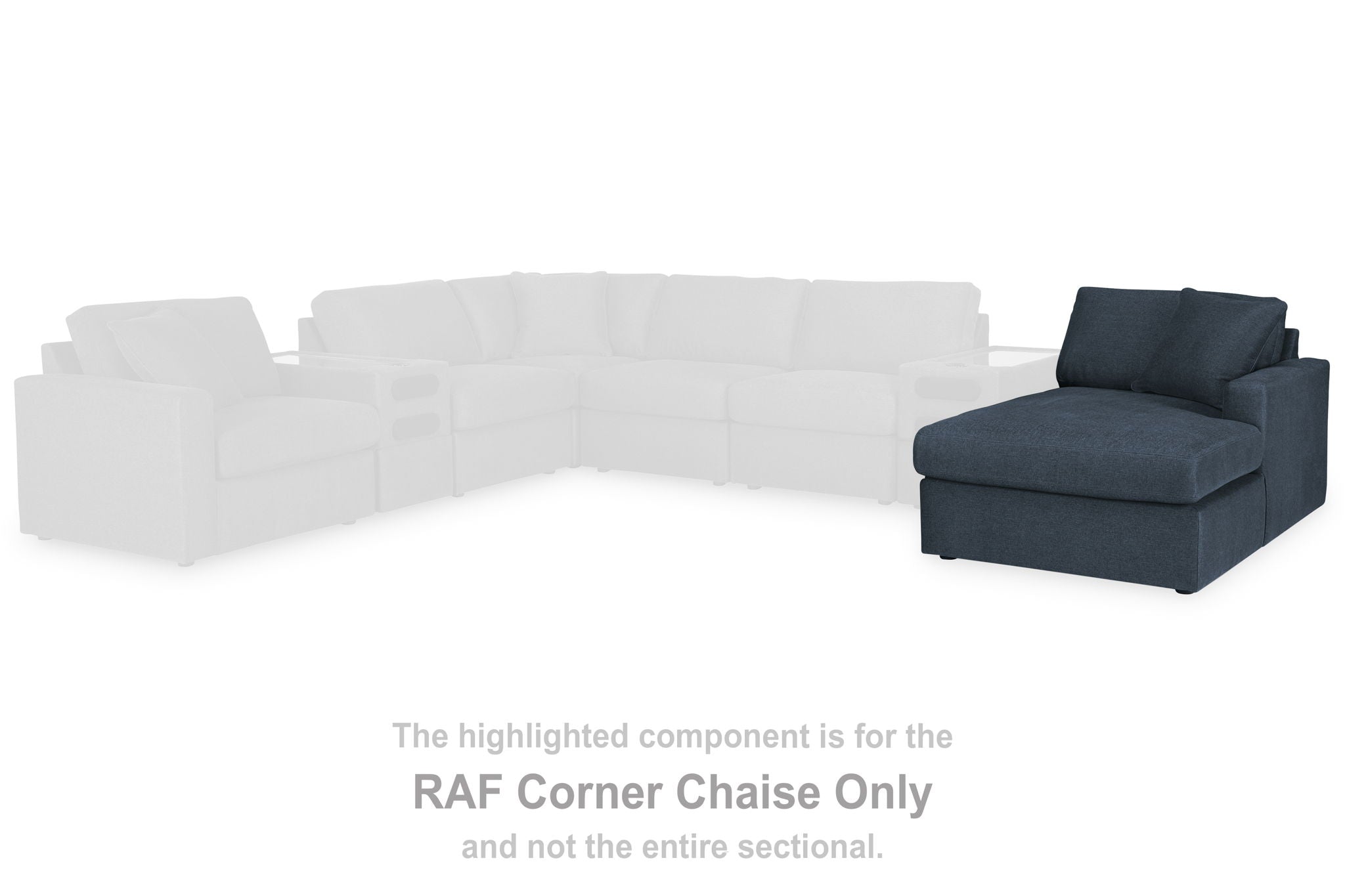 Modmax - Ink - Raf Corner Chaise - Urban Living Furniture (Los Angeles, CA)