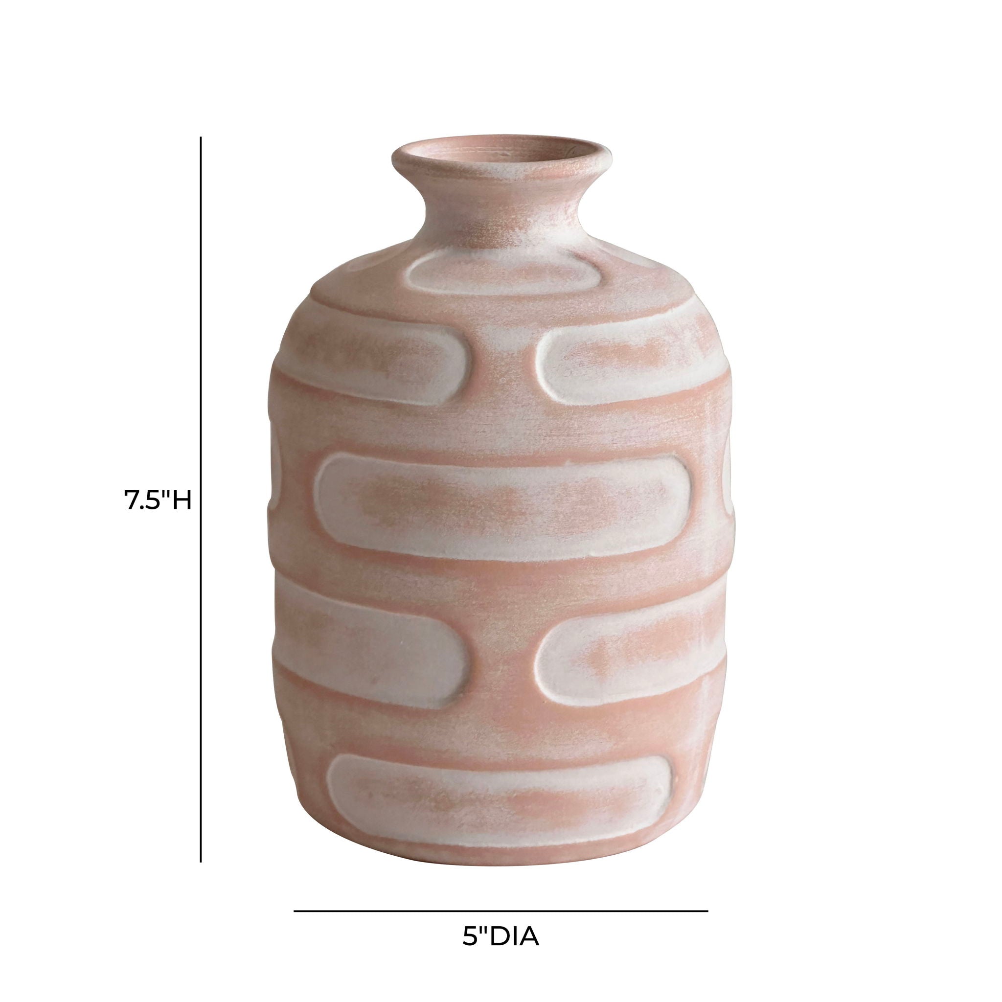 Earthenware - Retro Vase - Terracotta - Urban Living Furniture (Los Angeles, CA)