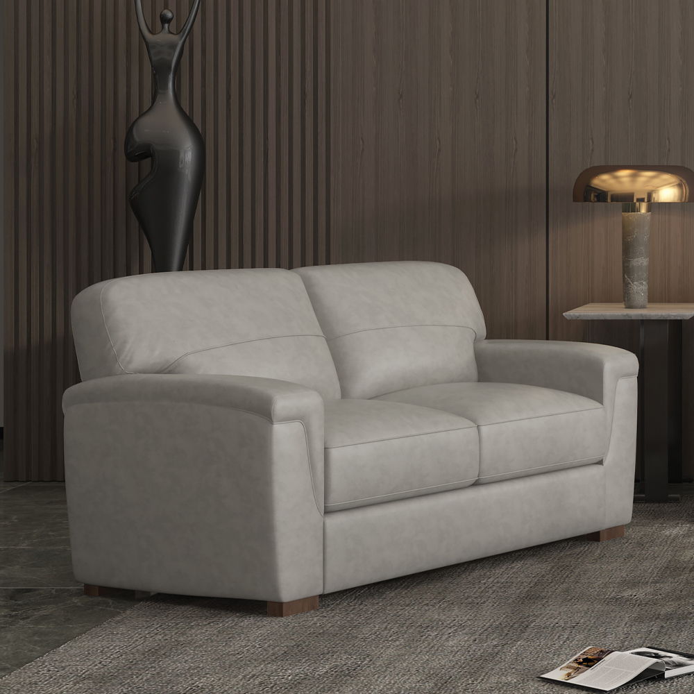 Cornelia - Loveseat - Pearl Gray Leather - Urban Living Furniture (Los Angeles, CA)