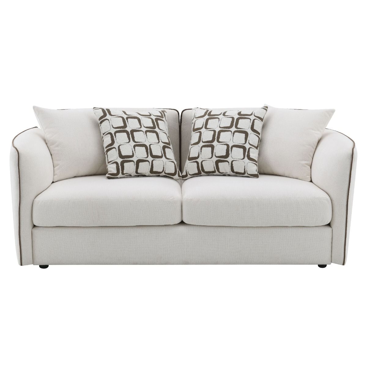 Yolanda - Loveseat With 4 Pillows - Beige Chenille - Urban Living Furniture (Los Angeles, CA)